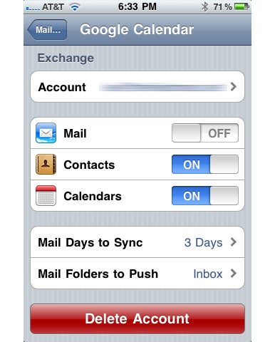 Sync with your iPhone