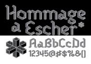 Hommage � Escher font forges a delightfully twisted path  
