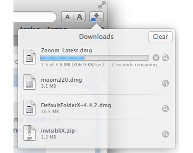 New Downloads manager