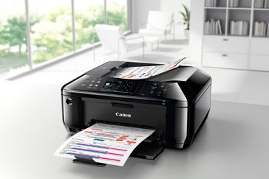 The Canon Pixma MX512 now ships with AirPrint support. 