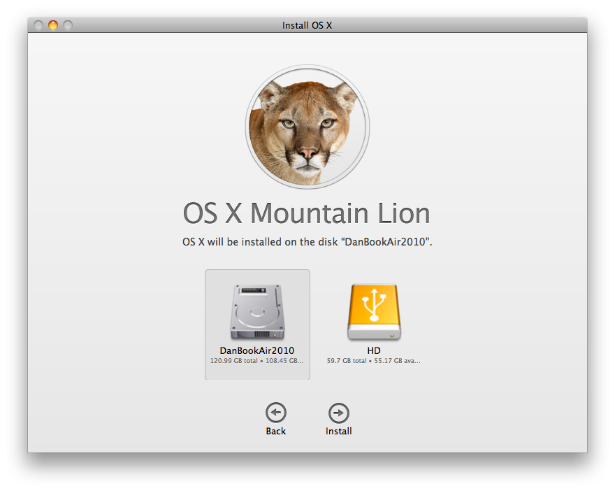 download mountain lion software