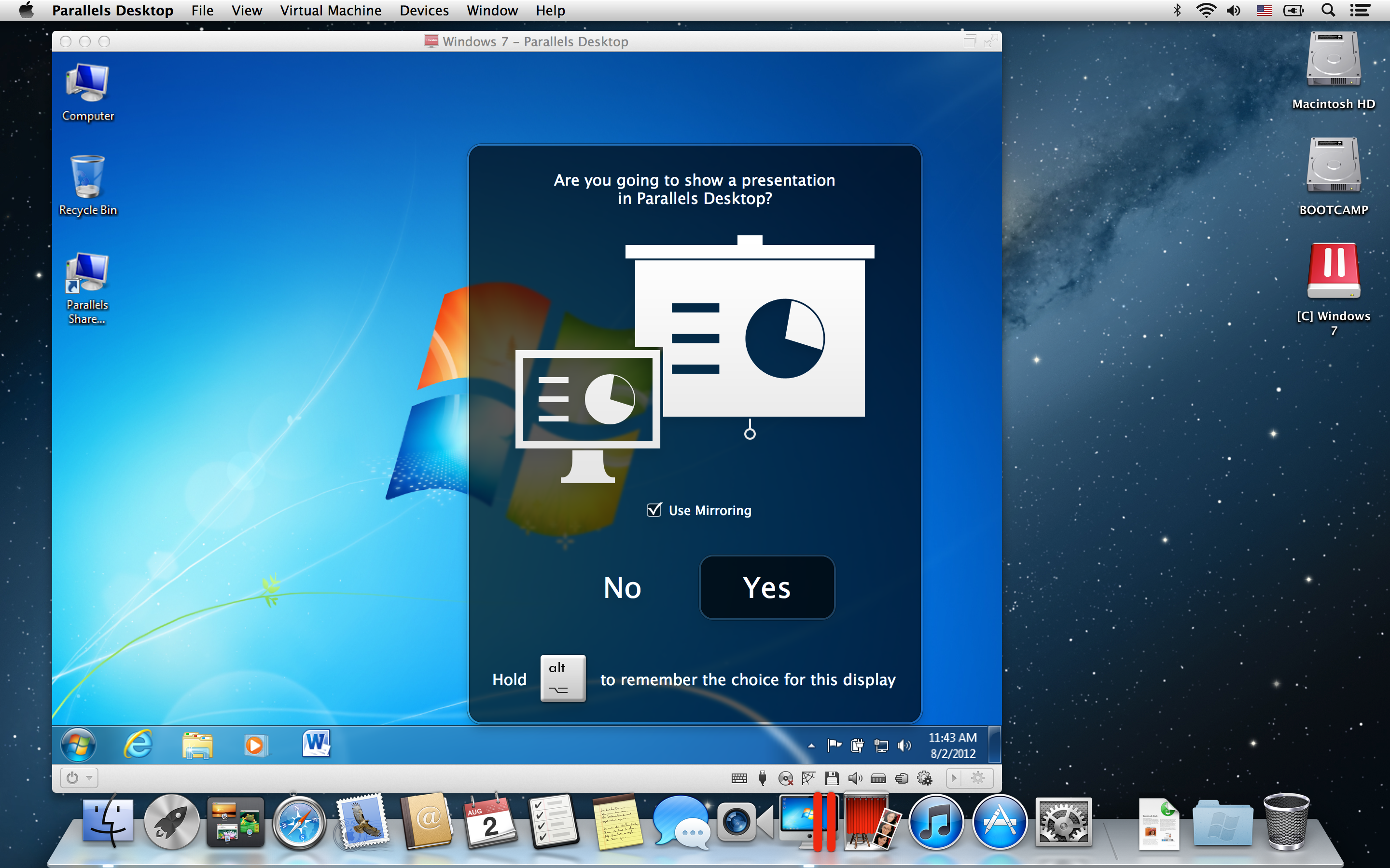 Parallels: Mac Windows Virtualization, Remote