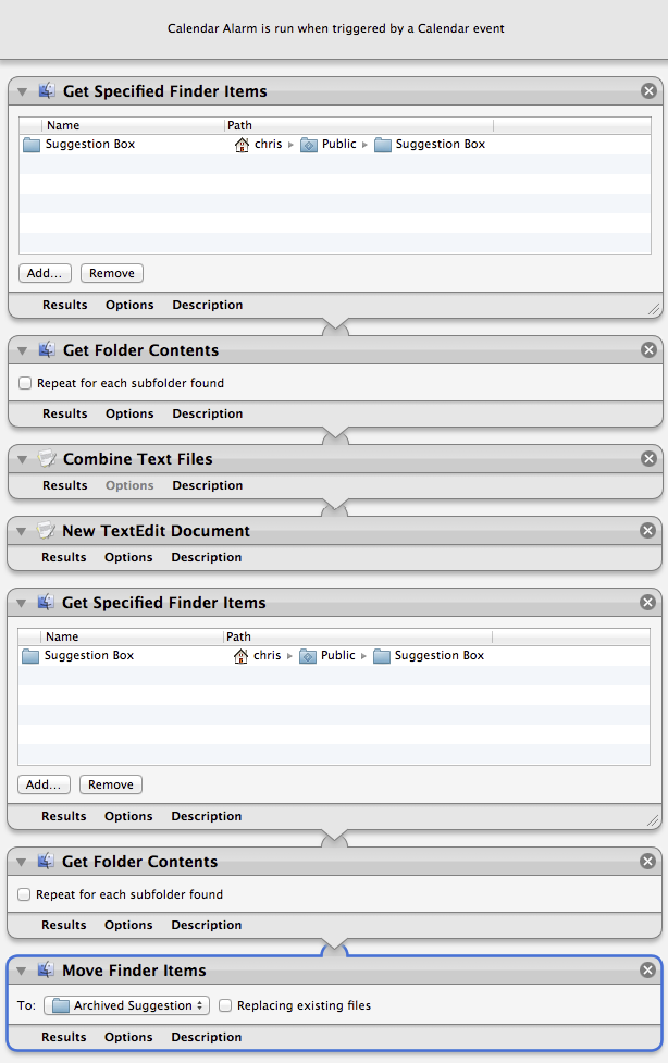 Use Automator To Combine Text Files Into One File