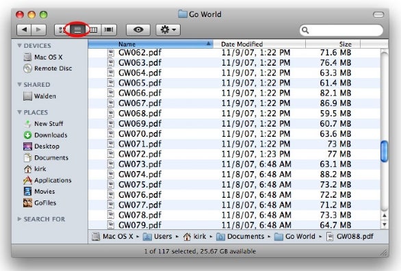 List View