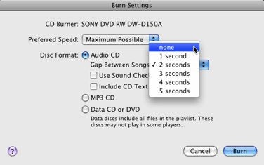 What Does Use Sound Check Mean When Burning A Cd In Itunes