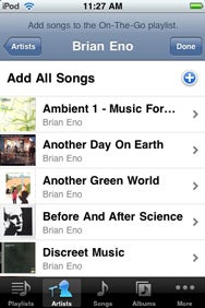Manage On-The-Go Playlists on the iPod Touch