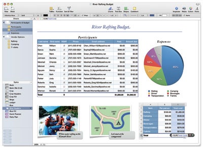 Spreadsheet Application on The Spreadsheet Tool Numbers Joins Pages And Keynote In Iwork    08