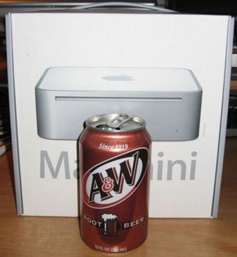 Mac mini versus root beer can