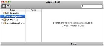 Snow Leopard Exchange Address Book