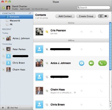 the beta of Skype 5.0 for