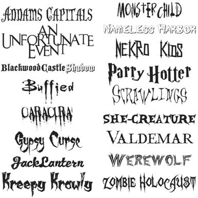 Scary Font