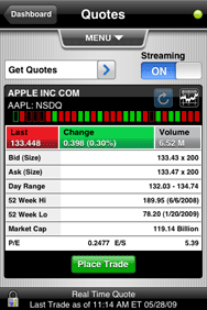 how to get real time stock quotes on etrade