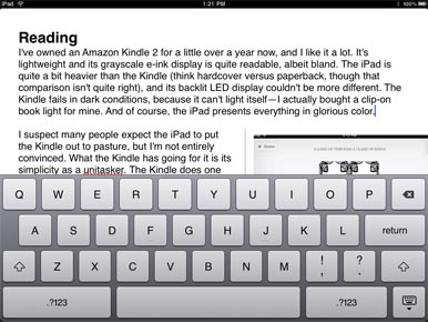 Ipad Typing