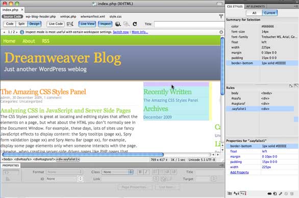Learn about using Dreamweaver CS5 to design, develop, and deploy websites.