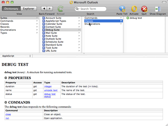 AppleScript: Outlook 2011's implementation of AppleScript is a good start, but it has room for improvement.