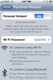 Using the Personal Hotspot on your AT&T iPhone | Macworld