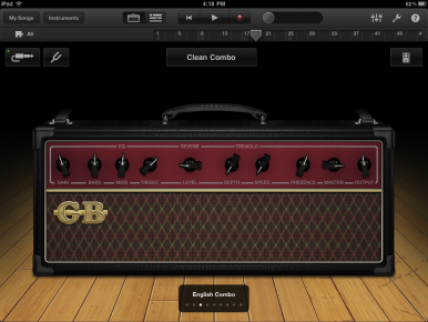 Playing Guitar Through Garageband Ipad