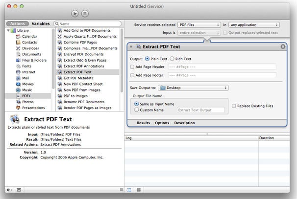 Use Automator To Combine Text Files Using Batch