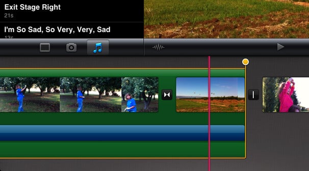 iMovie for iOS (iPhone, iPod touch): Arrange audio clips