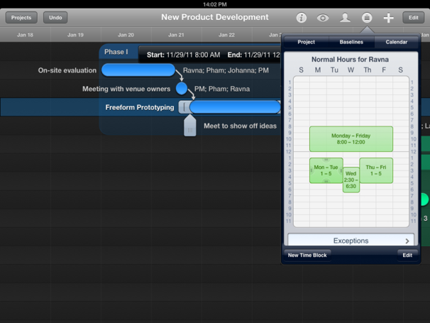 OmniPlan for iPad