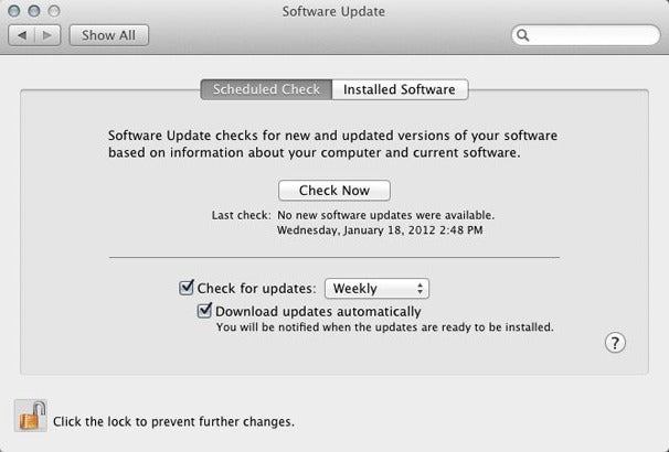 os x software update