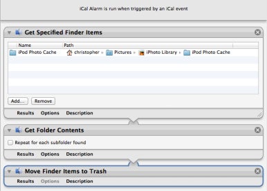 The completed workflow