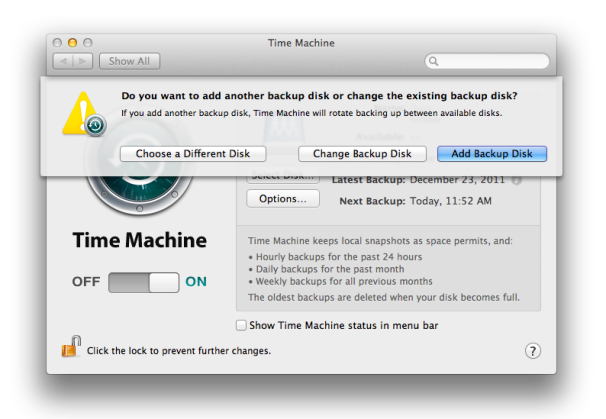 use a shared folder with time machine on mac