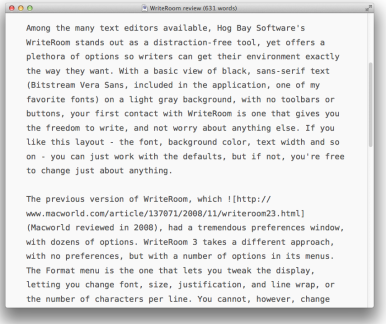 distraction free writing software for mac