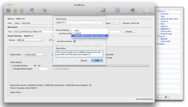 handbrake for mac 10.12