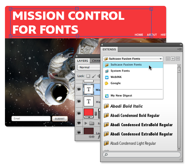 extensis fonts platform eight