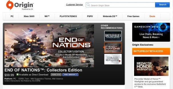 EA Launches Origin Online Game Distribution for Mac - MacRumors