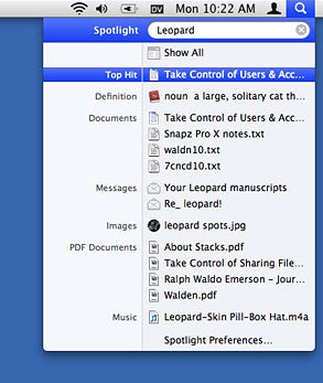 spotlight search mac shortcut