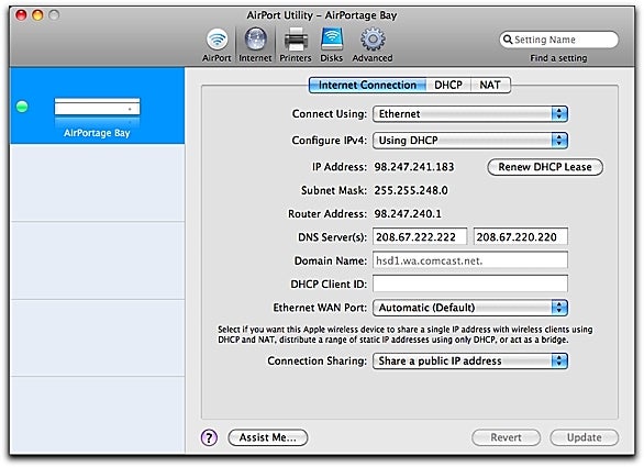 airport utility dns server