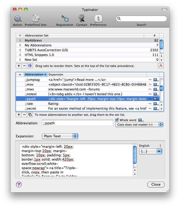 text expander mac