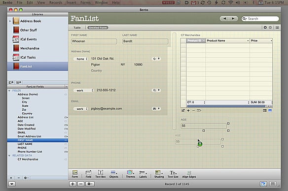 Formulating forms