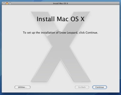 mac os x snow leopard disc