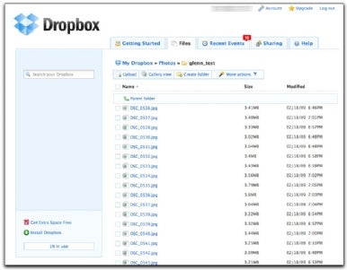 use dropbox as web server