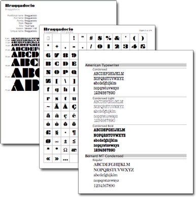 fontbook basics