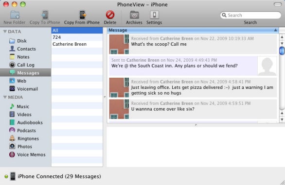 Archiving iPhone SMS messages | Macworld