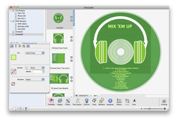 Cd label software for mac