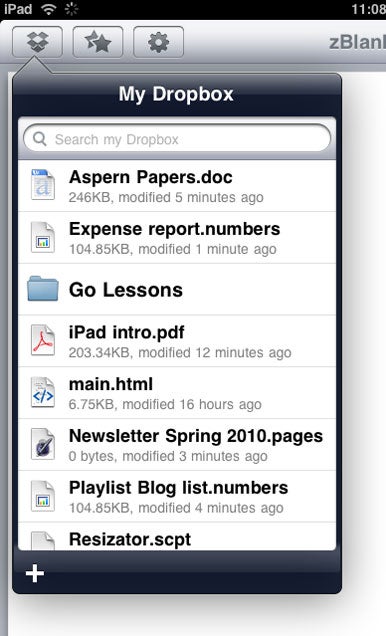 sync writeroom ipad dropbox