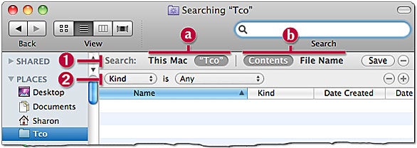 Search window parameters