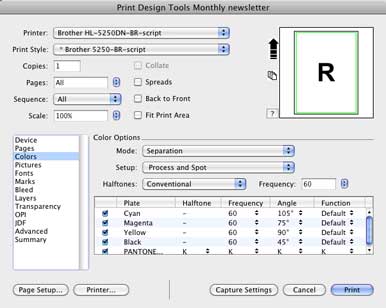 Mastering printing in QuarkXPress