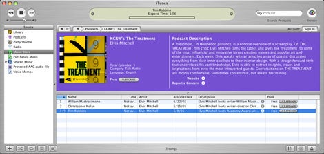 another itunes podcast interface