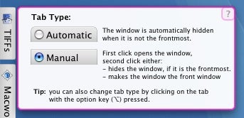 Sticky Windows tab types