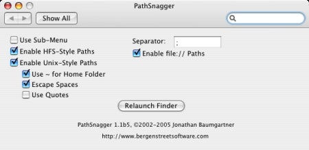 PathSnagger preference pane