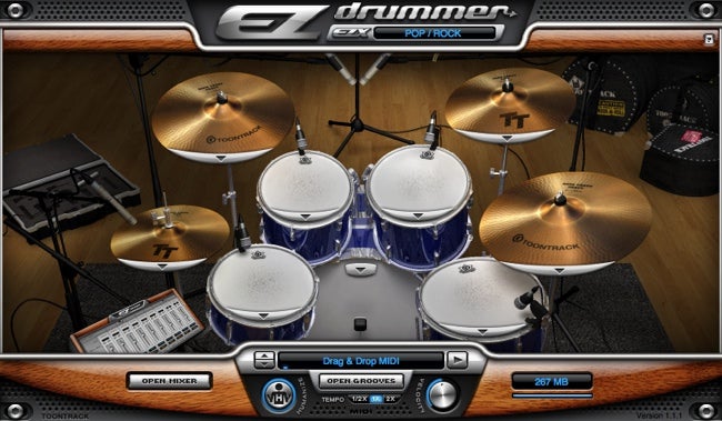 EZdrummer interface