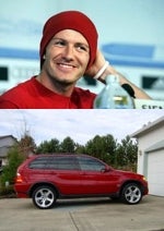 David Beckham and the BMW X5