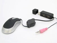 Mouse with hub and mic