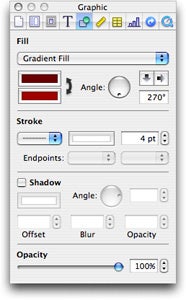 Pages Inspector Graphic panel